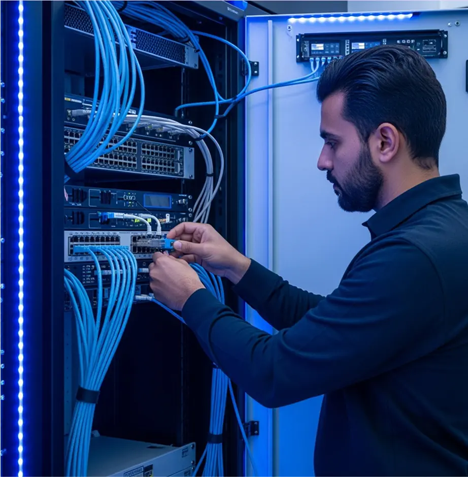 Secure network infrastructure implementation in Baghdad office